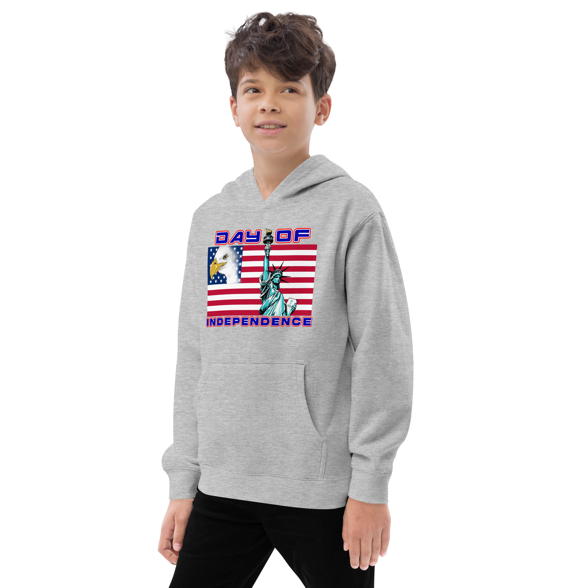 4 JUL TOO SIKS Kids Fleece Hoodie - Image 13
