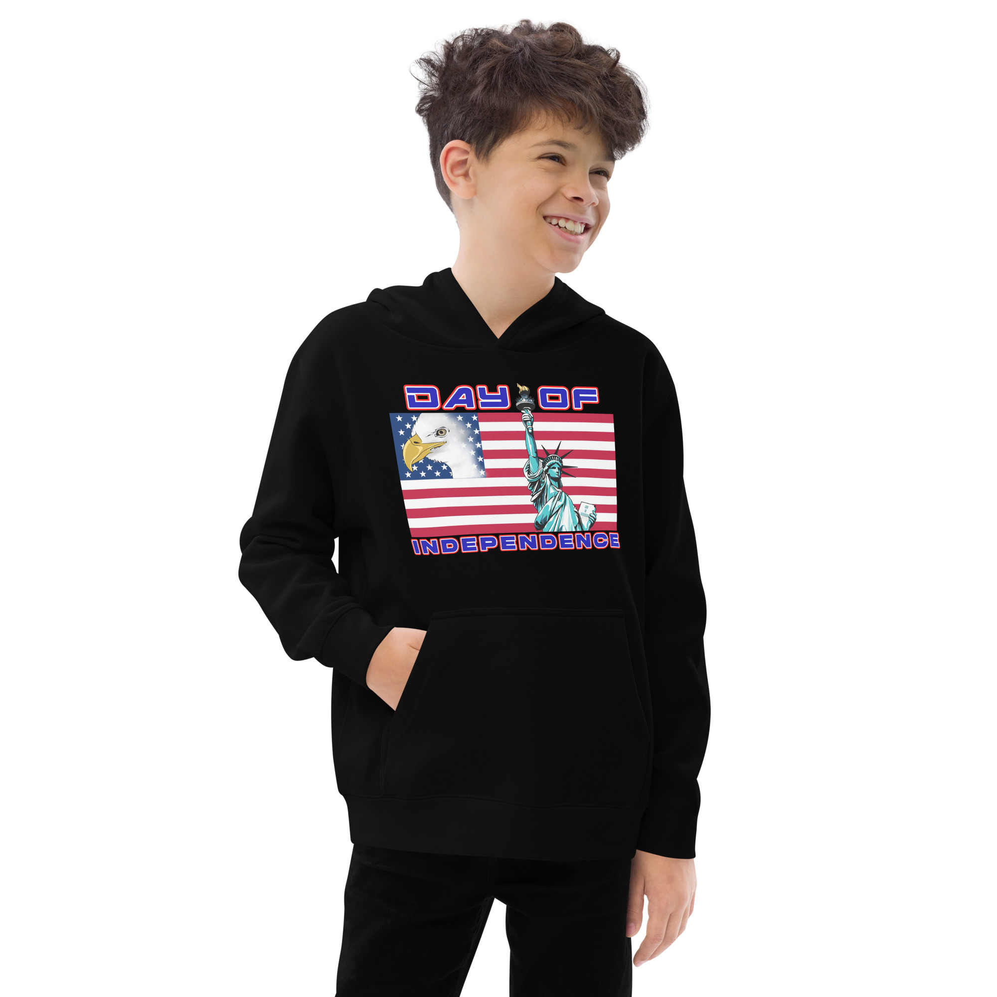 4 JUL TOO SIKS Kids Fleece Hoodie - Image 2