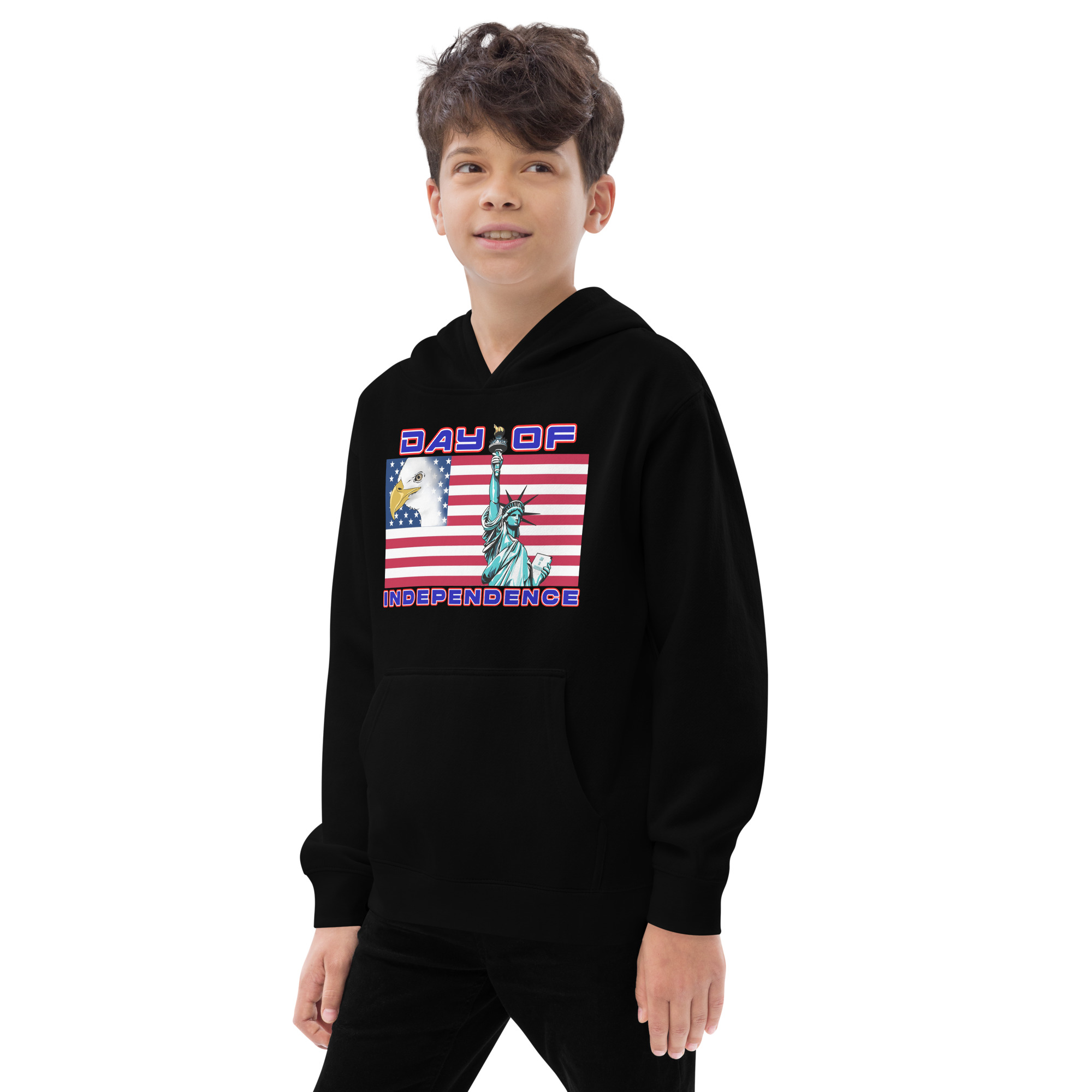 4 JUL TOO SIKS Kids Fleece Hoodie - Image 3