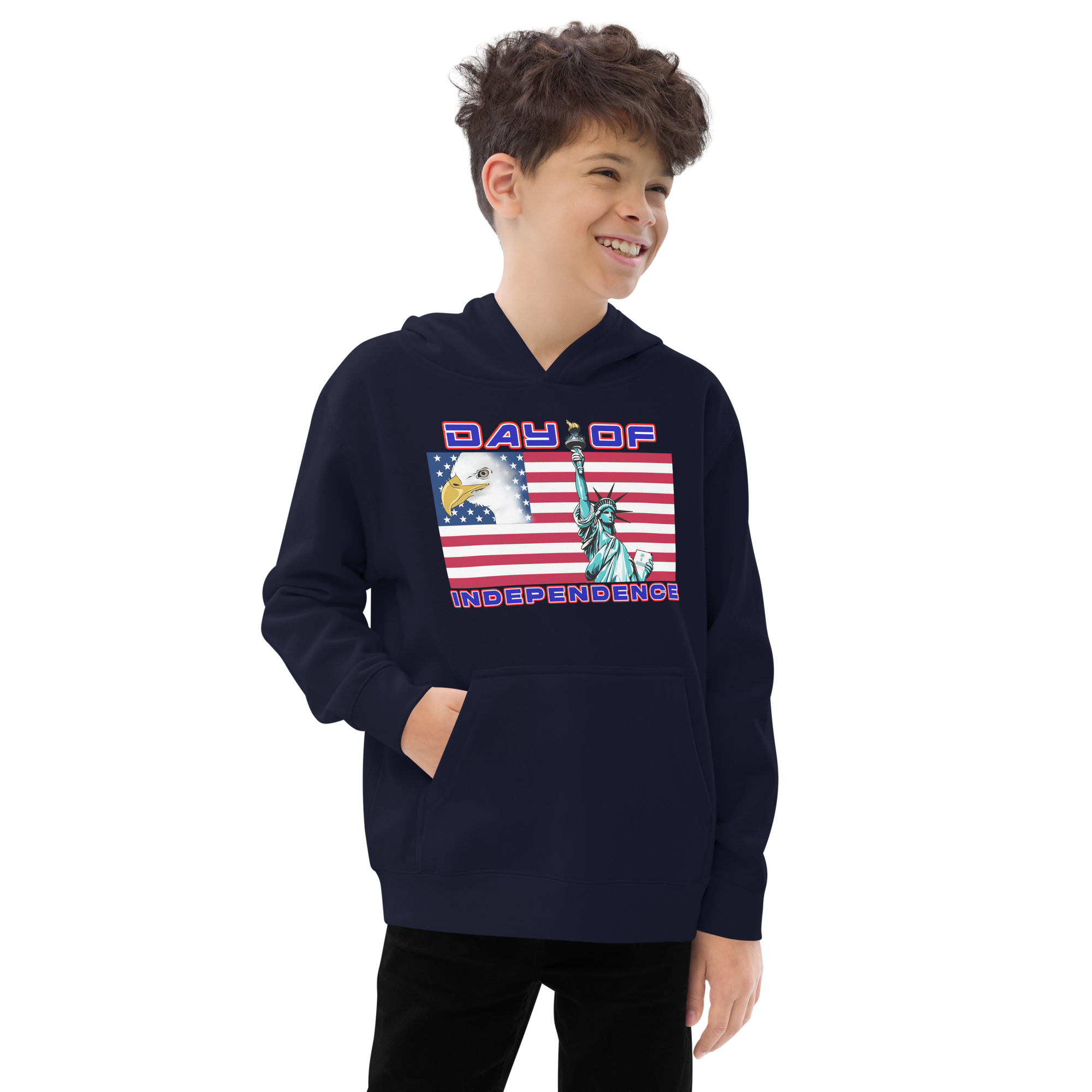 4 JUL TOO SIKS Kids Fleece Hoodie - Image 7