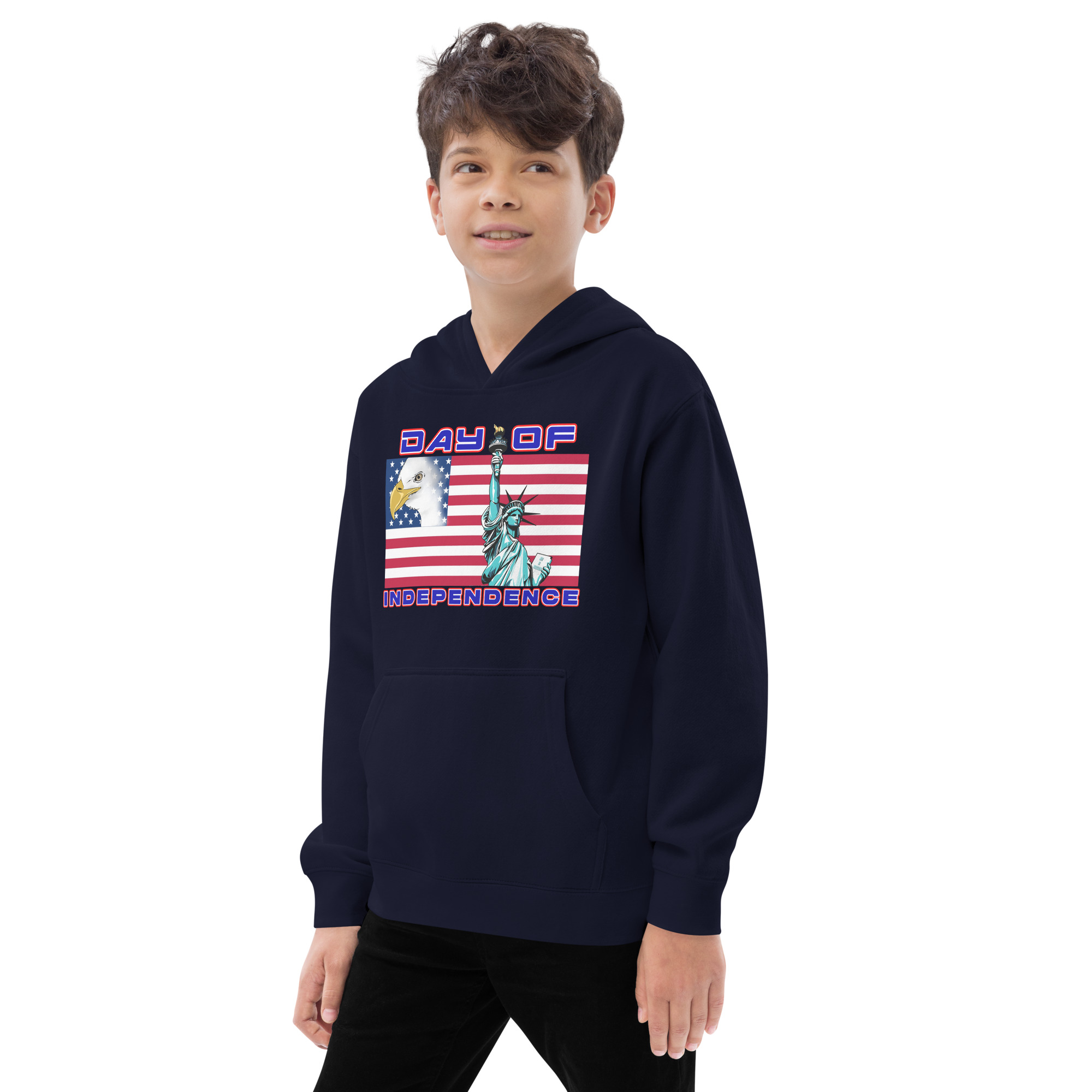 4 JUL TOO SIKS Kids Fleece Hoodie - Image 8