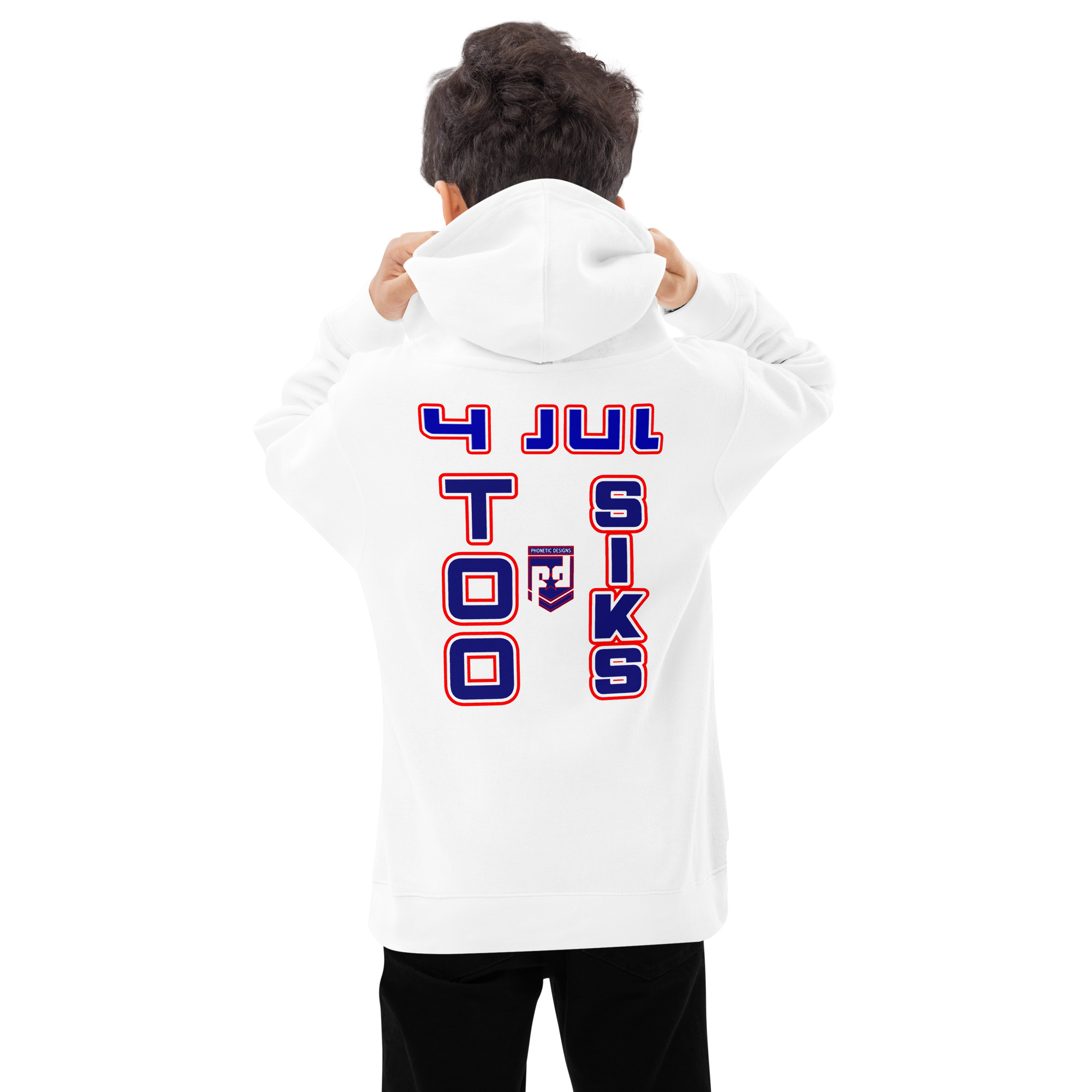 4 JUL TOO SIKS Kids Fleece Hoodie - Image 19