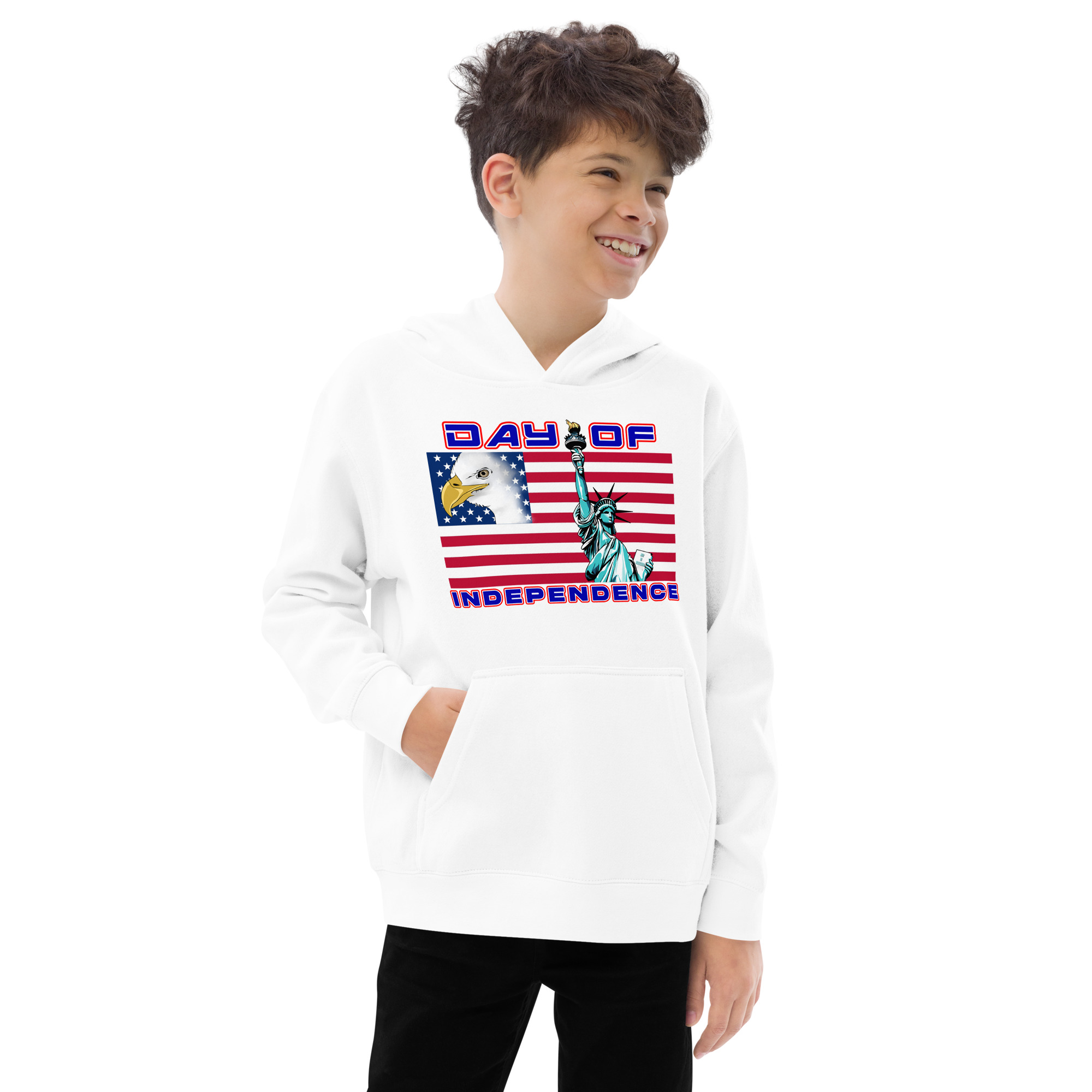 4 JUL TOO SIKS Kids Fleece Hoodie - Image 17