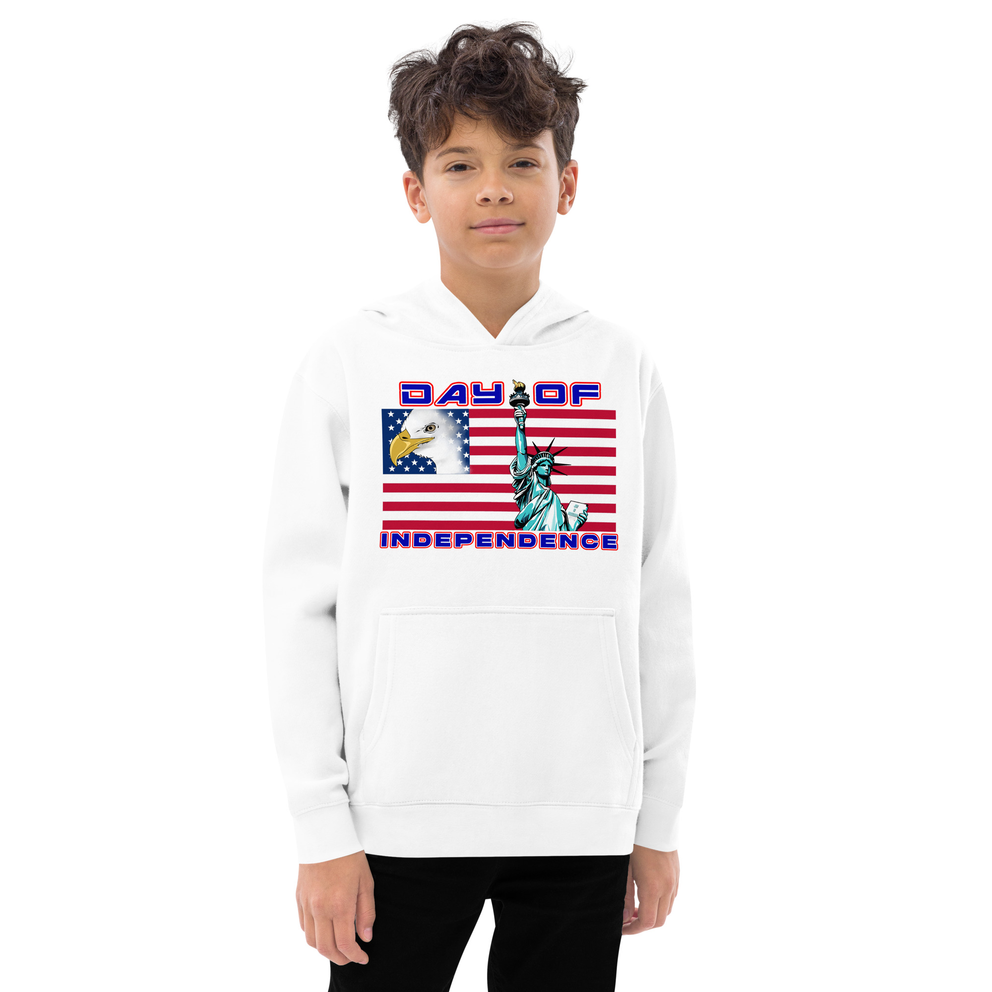 4 JUL TOO SIKS Kids Fleece Hoodie - Image 16