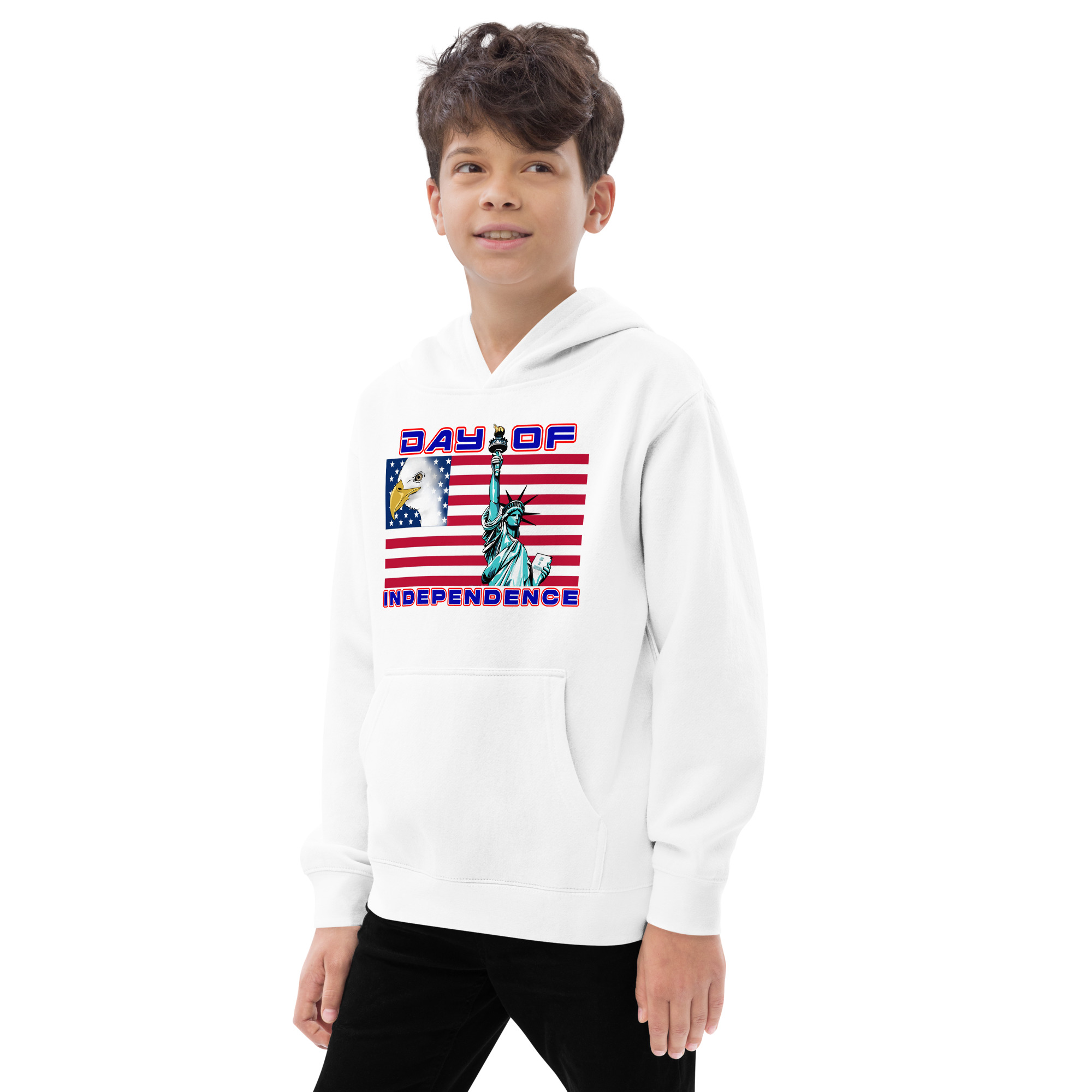 4 JUL TOO SIKS Kids Fleece Hoodie - Image 18