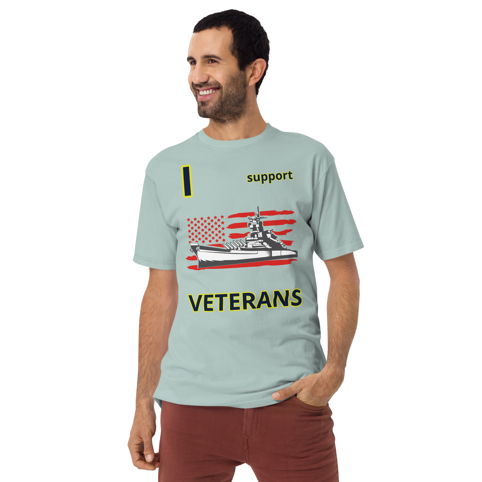 I SUPPORT VETERANS TOO SIKS Tee - Image 17