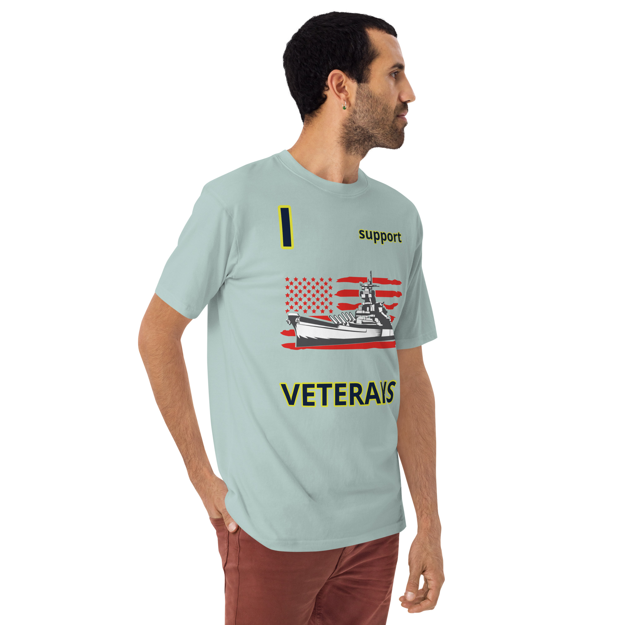 I SUPPORT VETERANS TOO SIKS Tee - Image 19