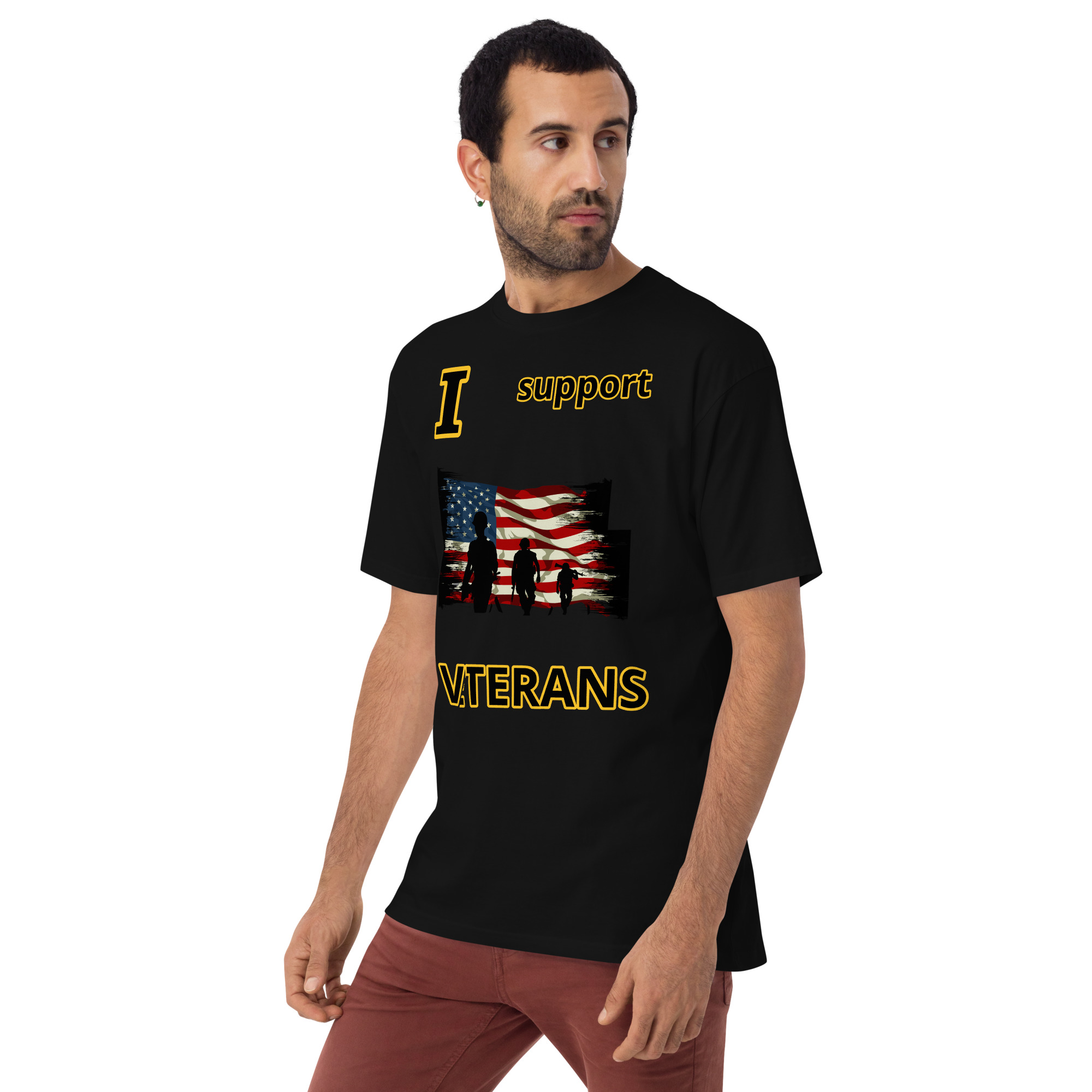 I support VETERANS TOO SIKS Tee - Image 2