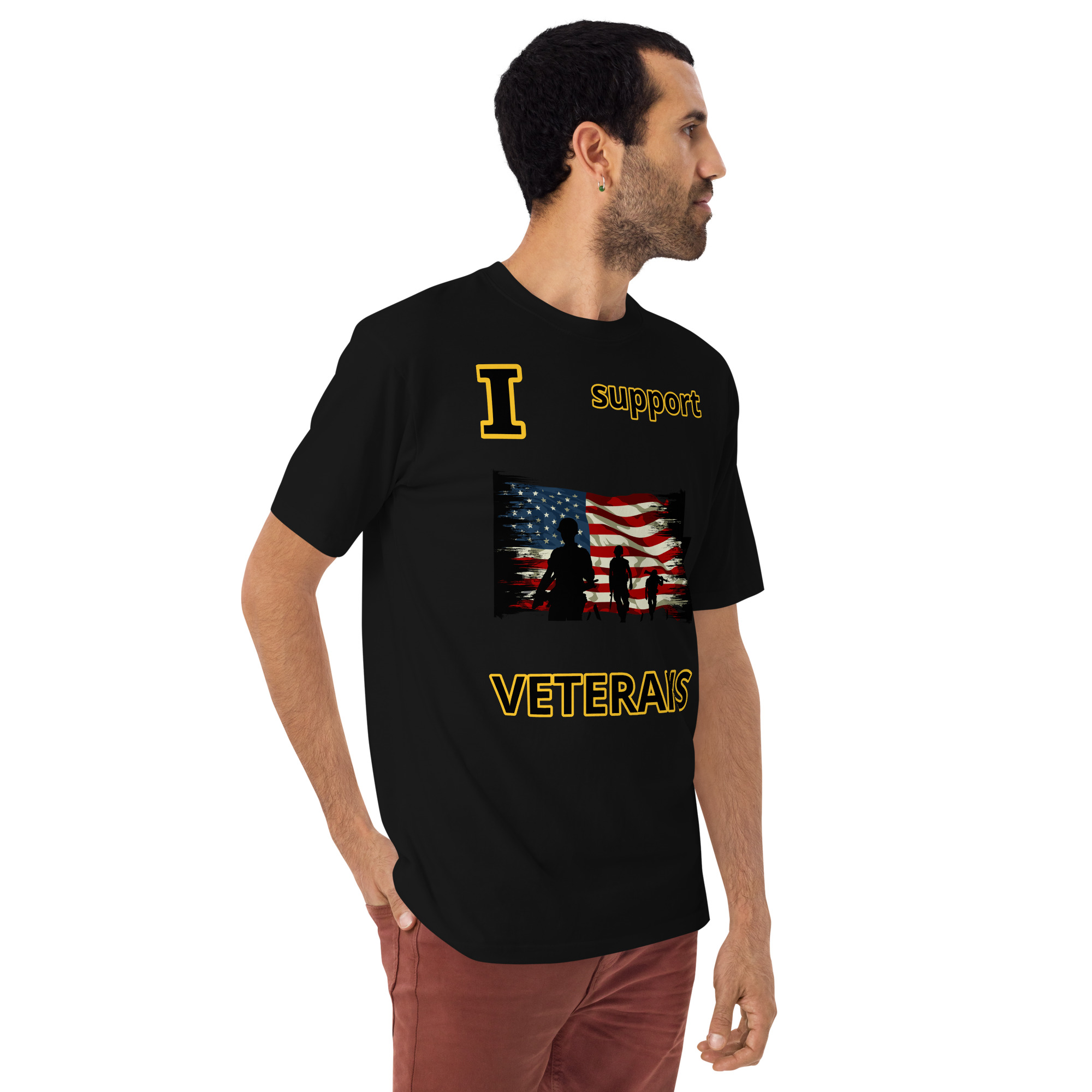 I support VETERANS TOO SIKS Tee - Image 3
