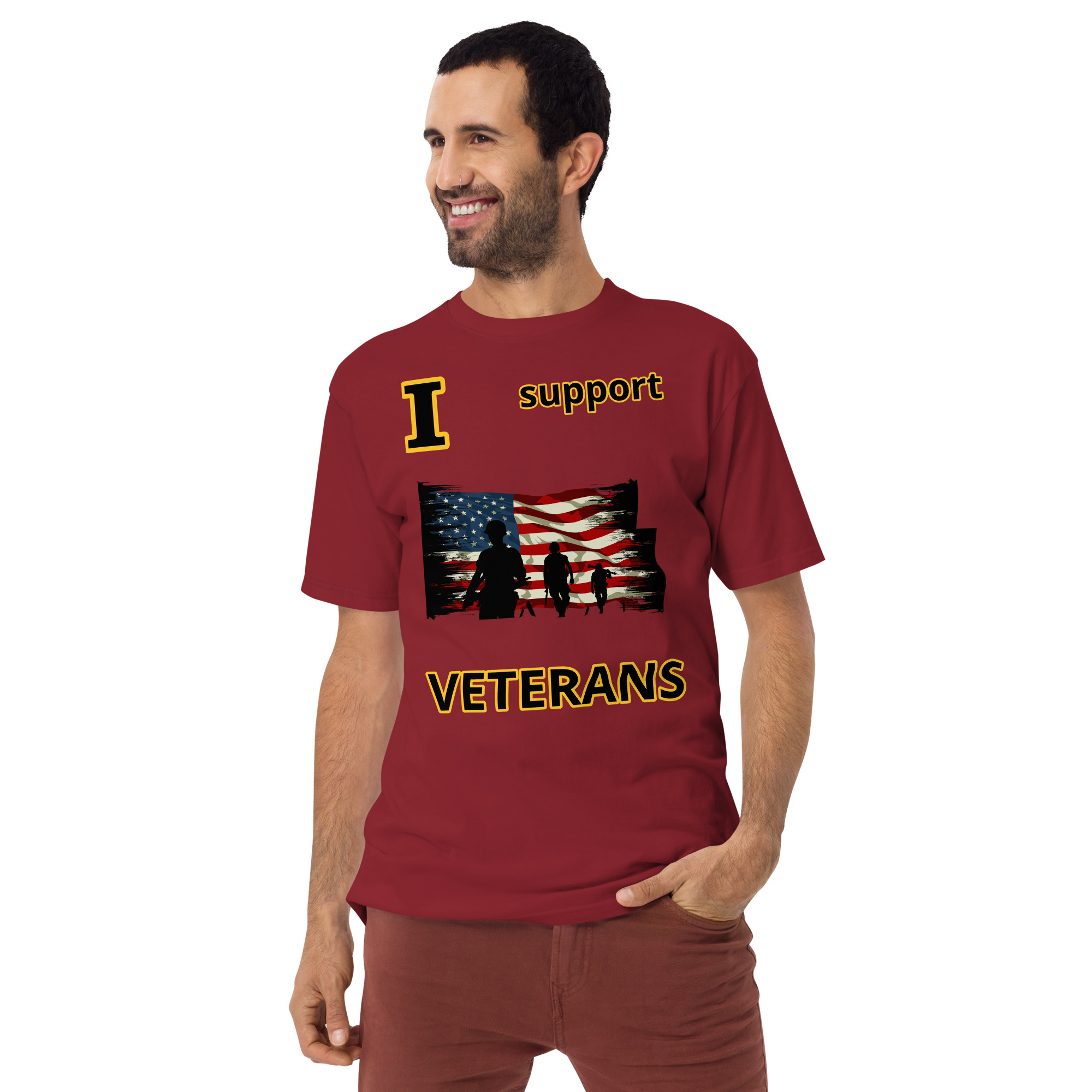I support VETERANS TOO SIKS Tee - Image 9