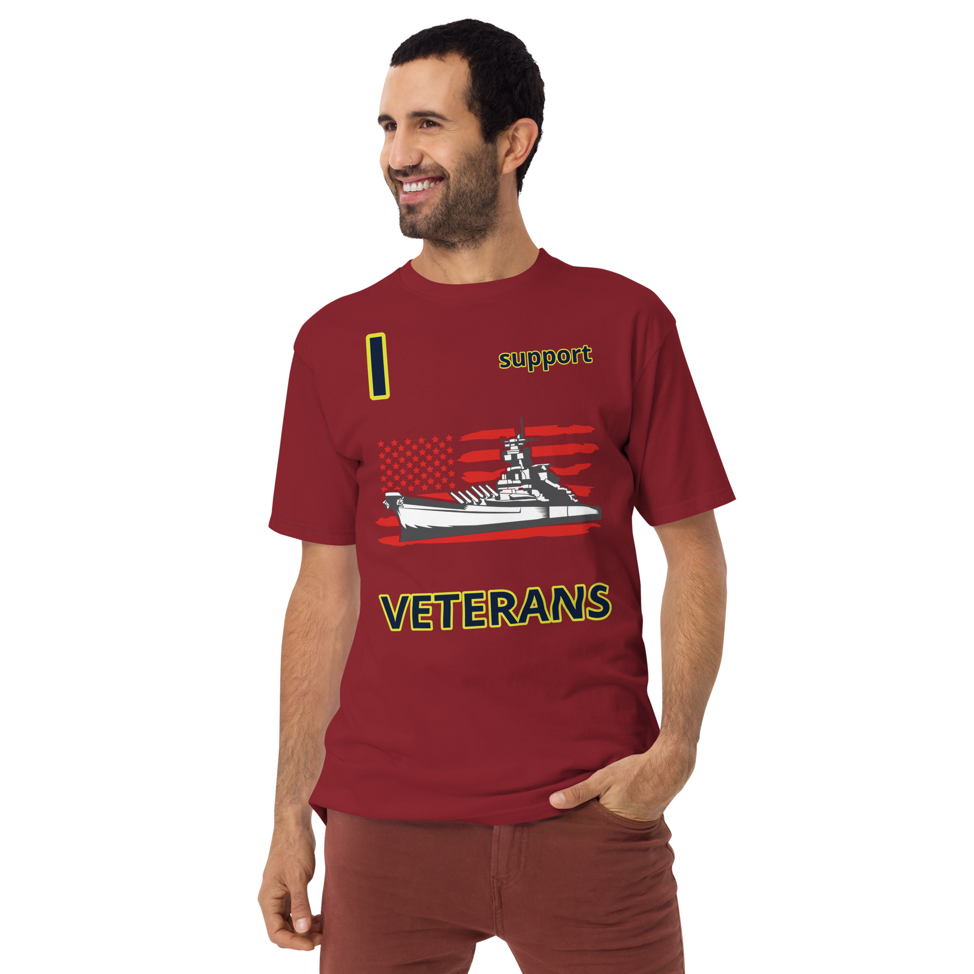 I SUPPORT VETERANS TOO SIKS Tee - Image 9