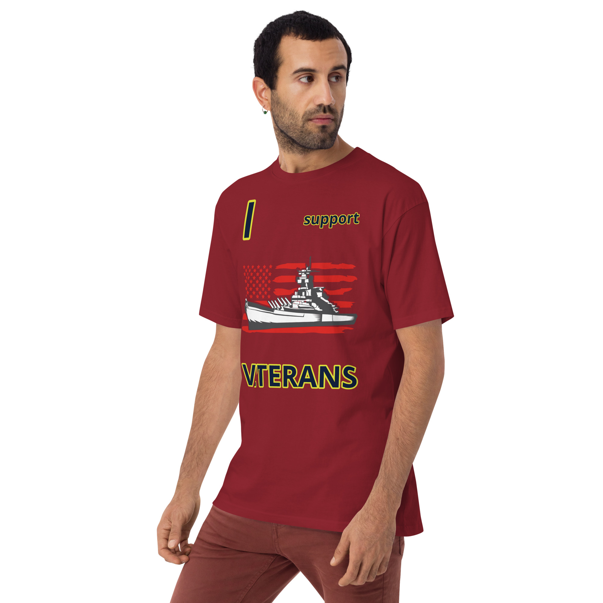 I SUPPORT VETERANS TOO SIKS Tee - Image 10
