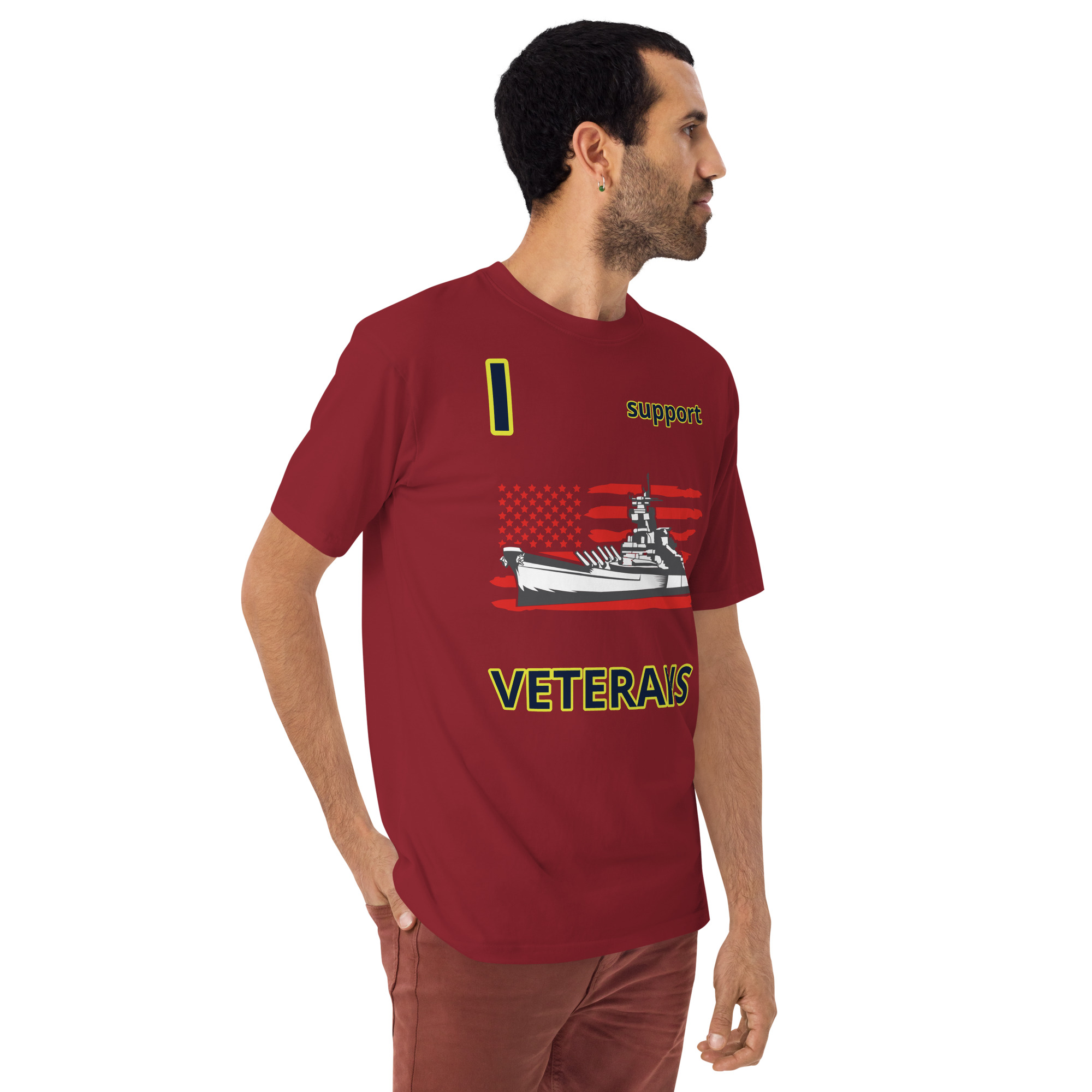 I SUPPORT VETERANS TOO SIKS Tee - Image 11