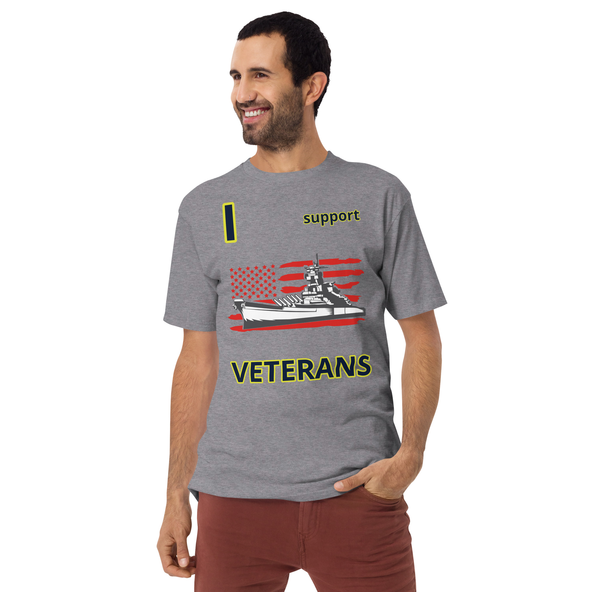I SUPPORT VETERANS TOO SIKS Tee - Image 13