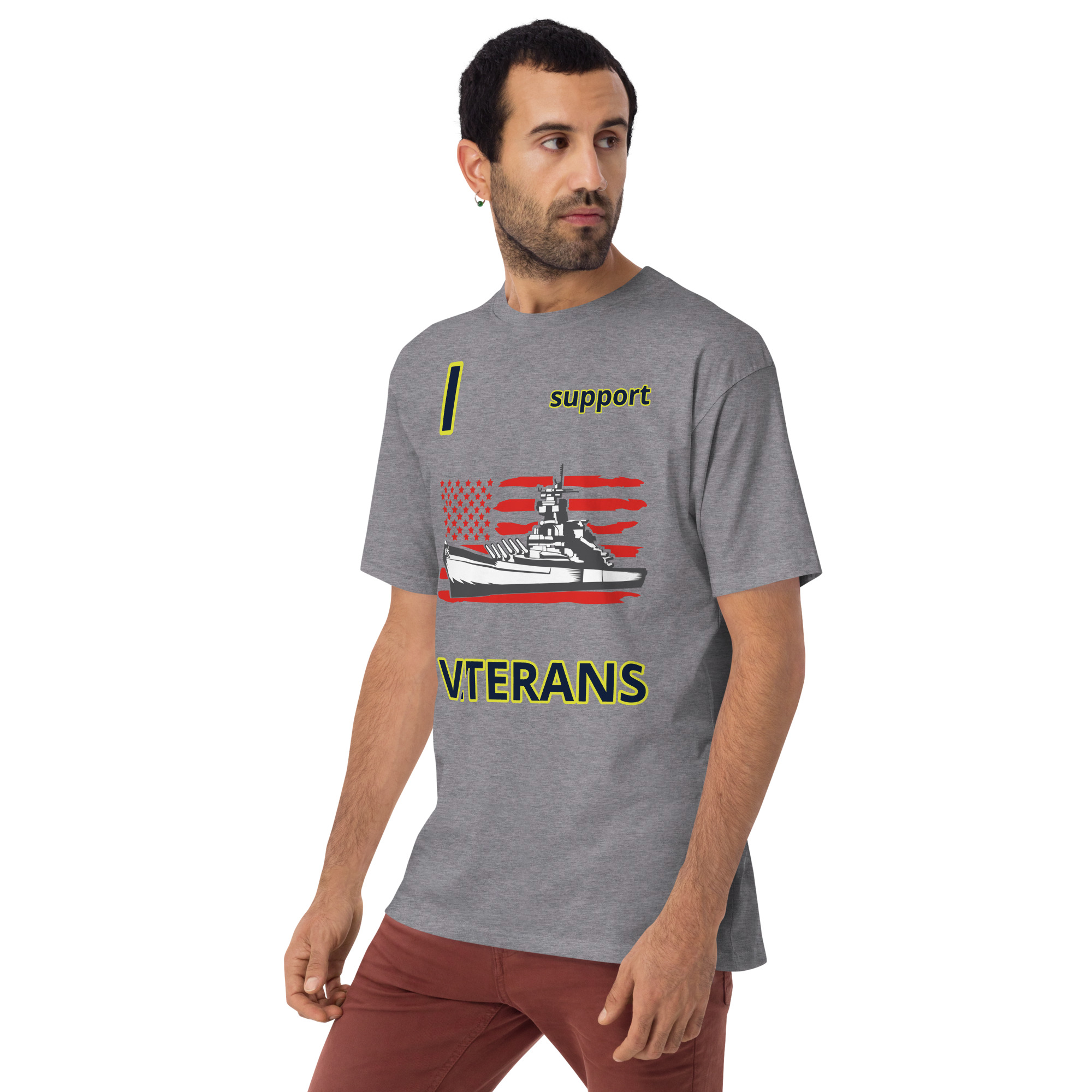 I SUPPORT VETERANS TOO SIKS Tee - Image 14