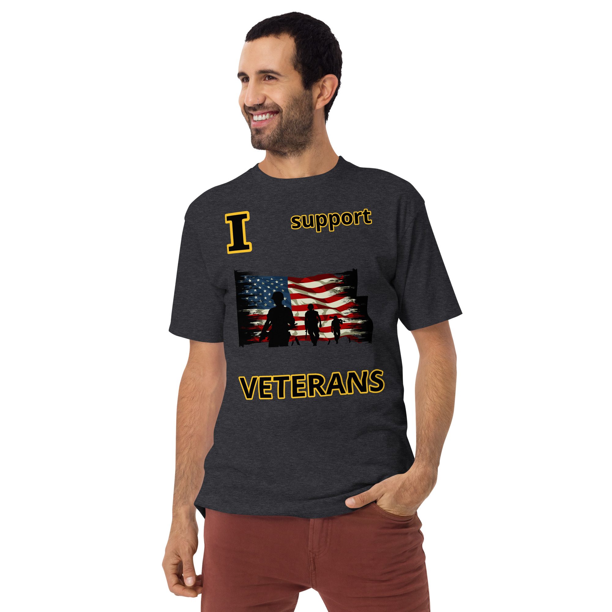 I support VETERANS TOO SIKS Tee - Image 5