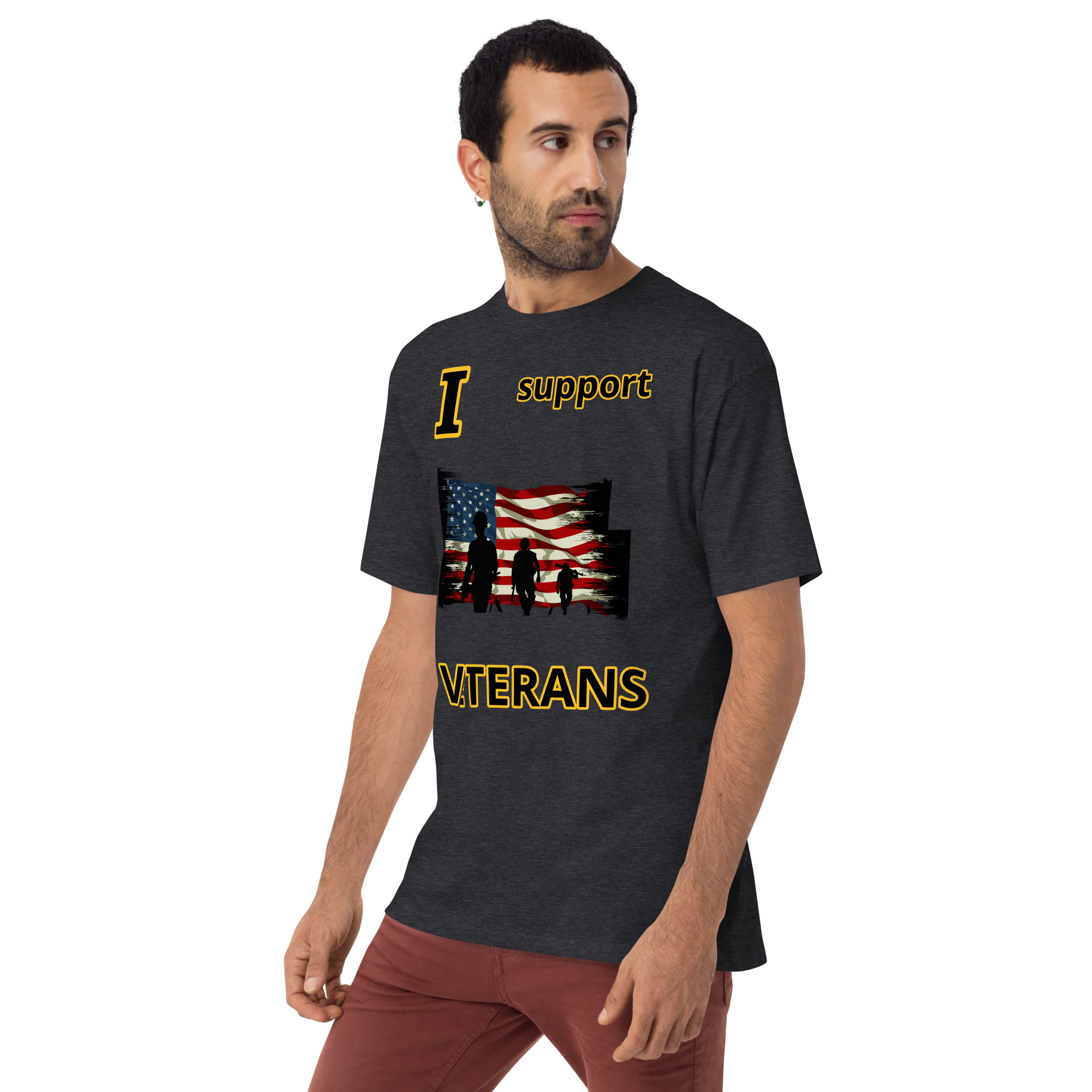 I support VETERANS TOO SIKS Tee - Image 6