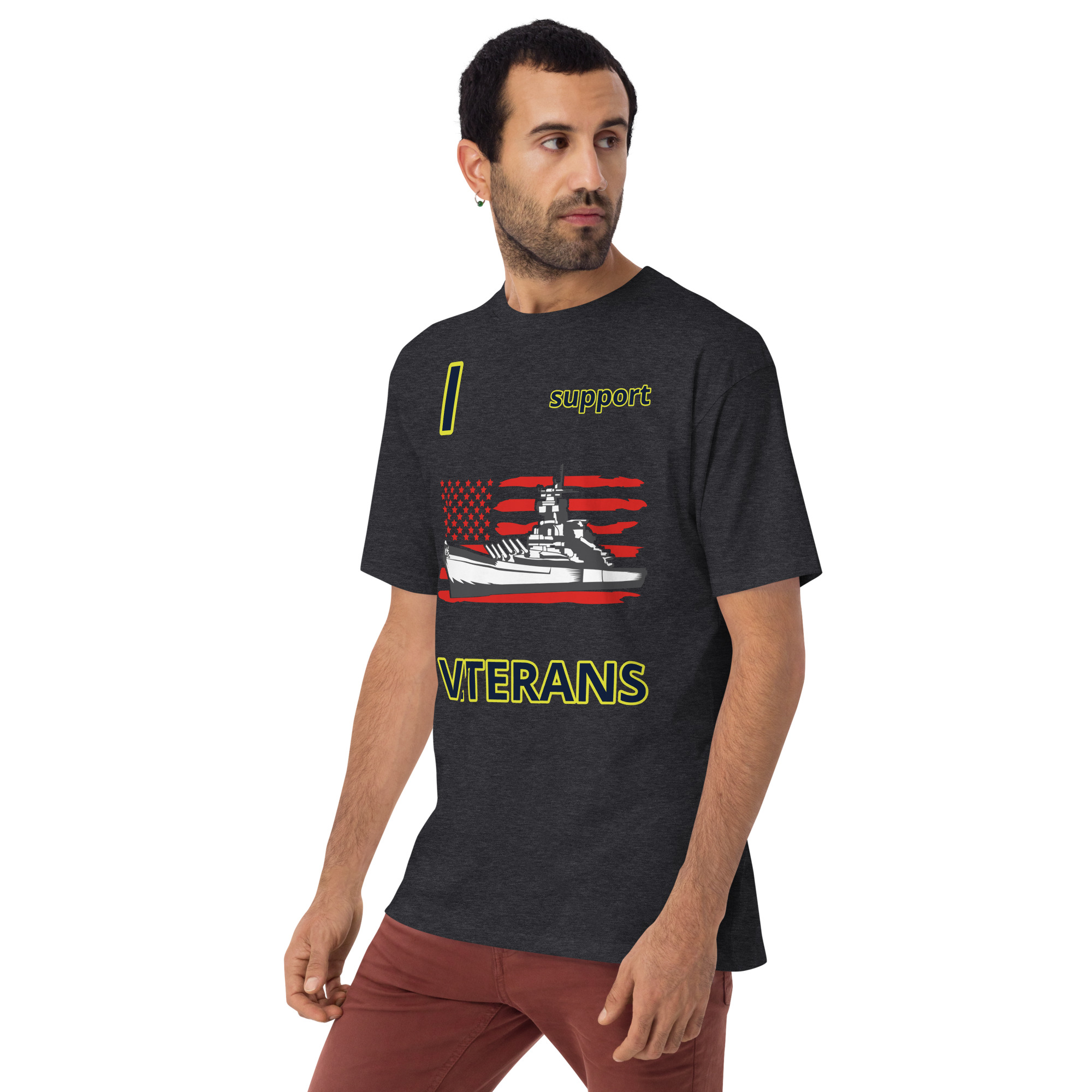 I SUPPORT VETERANS TOO SIKS Tee - Image 6