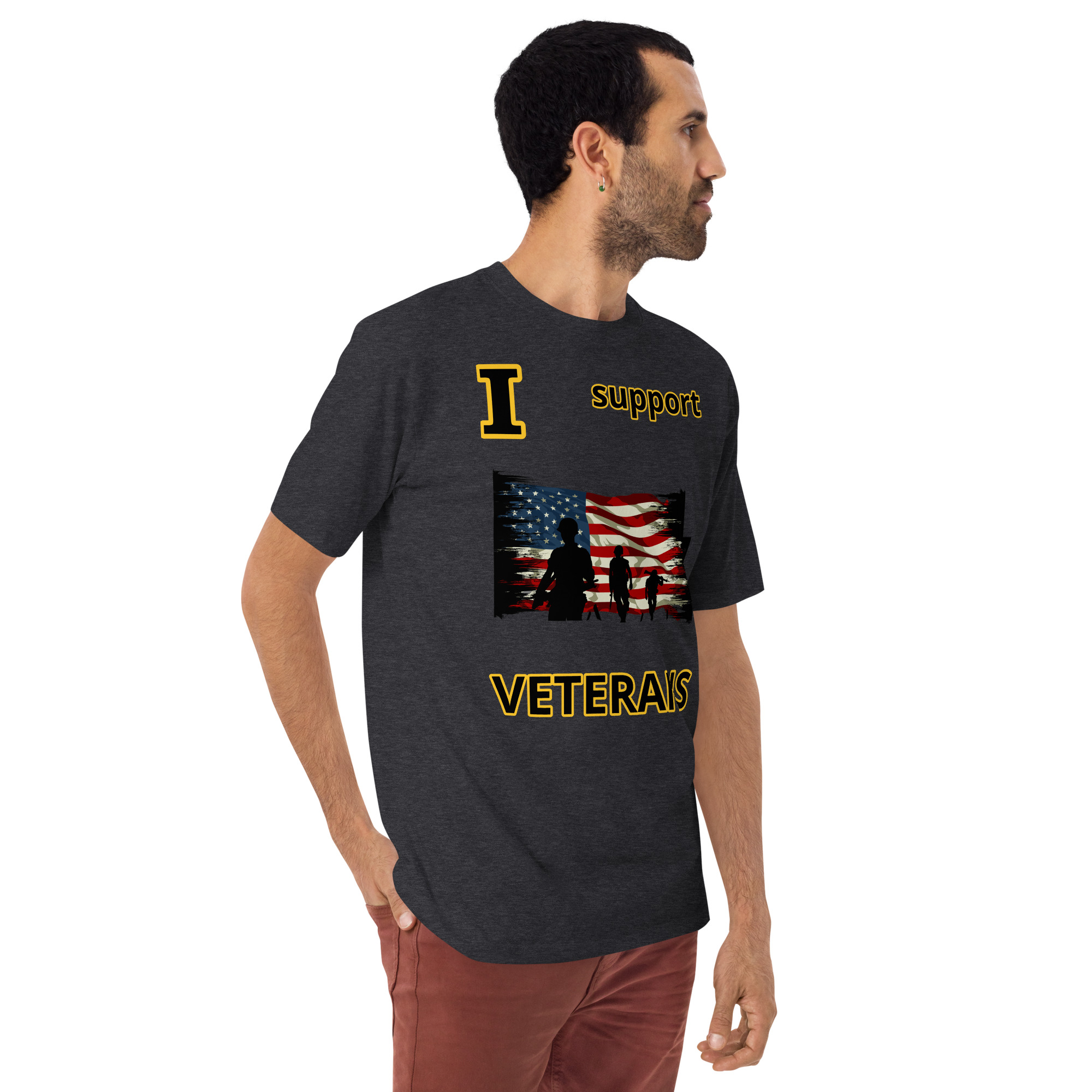 I support VETERANS TOO SIKS Tee - Image 7