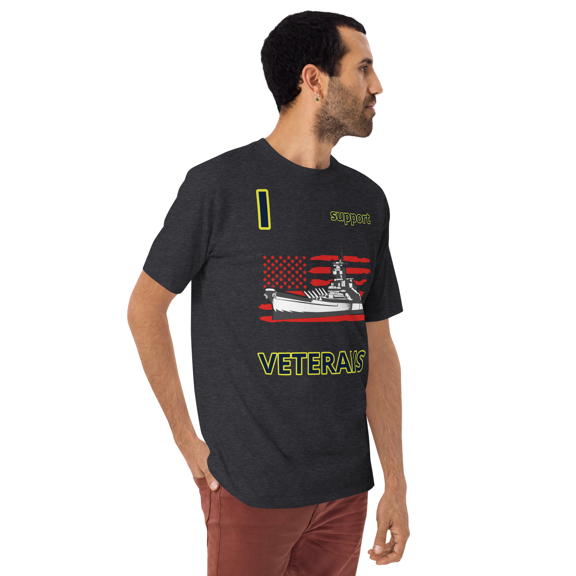 I SUPPORT VETERANS TOO SIKS Tee - Image 7