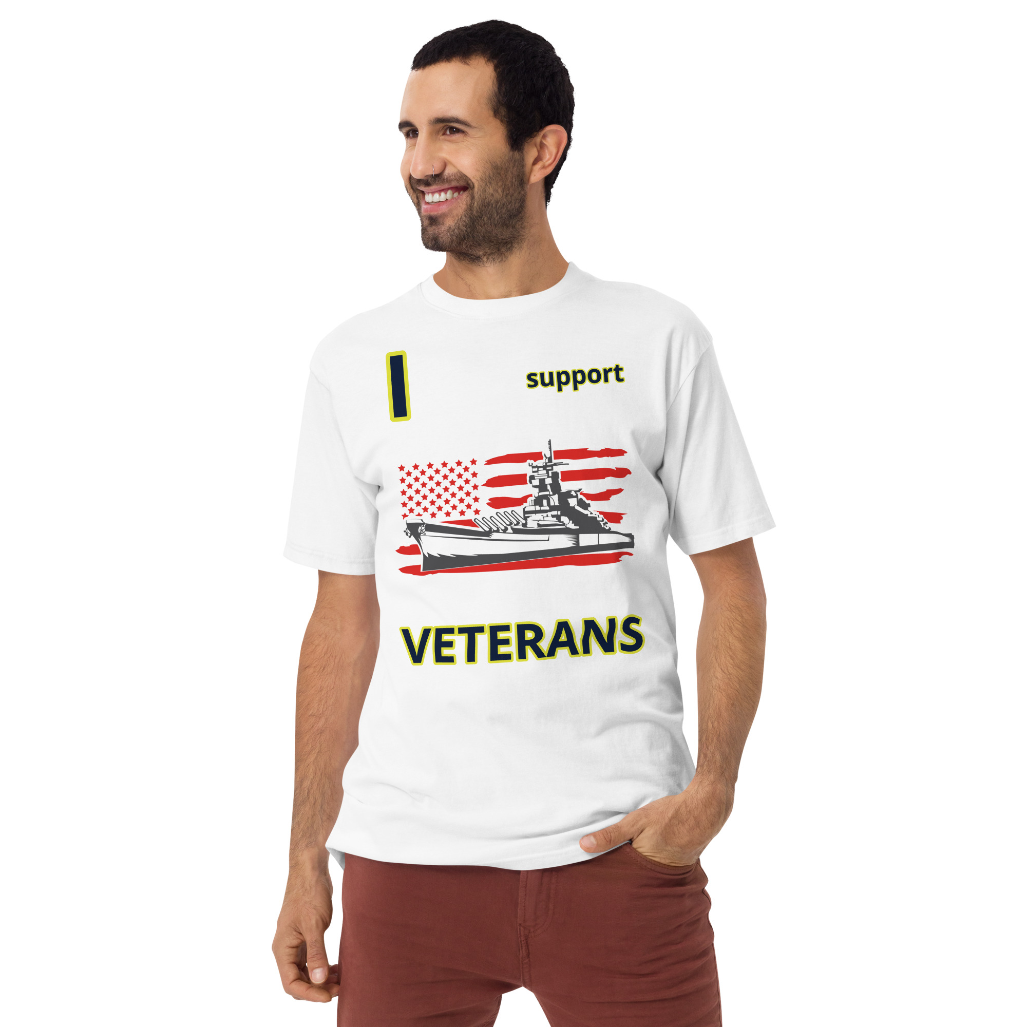 I SUPPORT VETERANS TOO SIKS Tee - Image 25