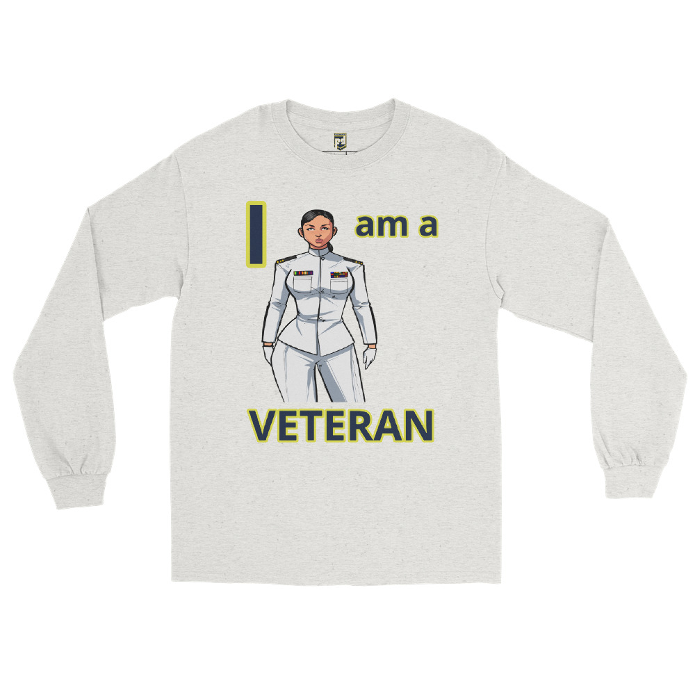 I AM A VETERAN TOO SIKS Long Sleeve Shirt - Image 25