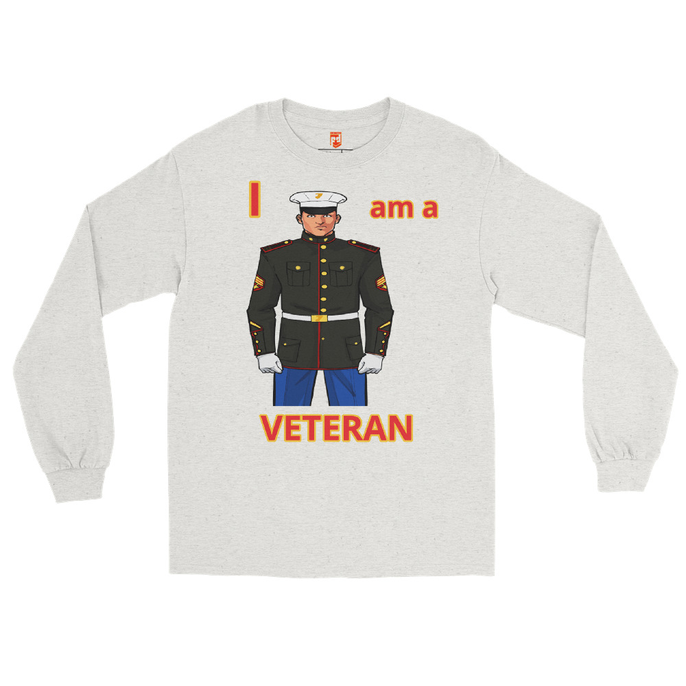 I AM A VETERAN TOO SIKS Long Sleeve Shirt - Image 25