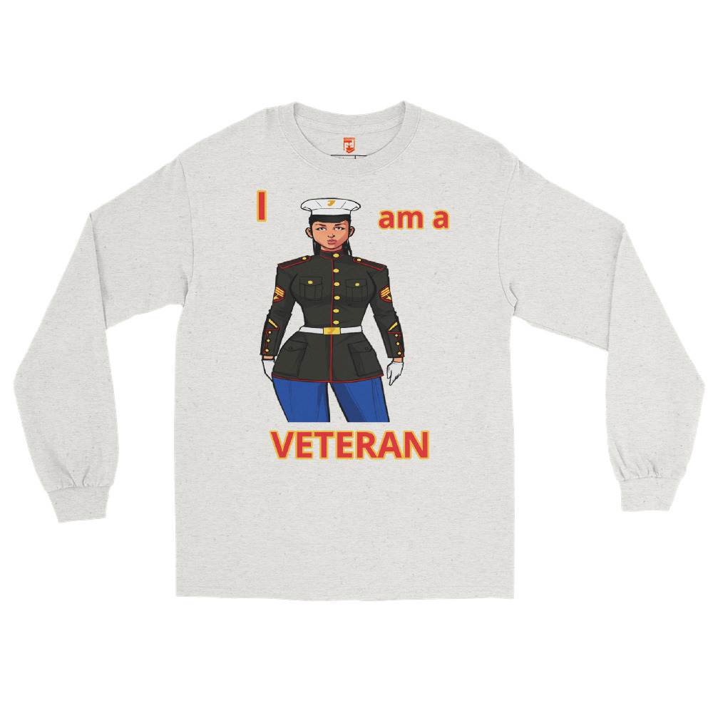 I AM A VETERAN TOO SIKS Long Sleeve Shirt - Image 25