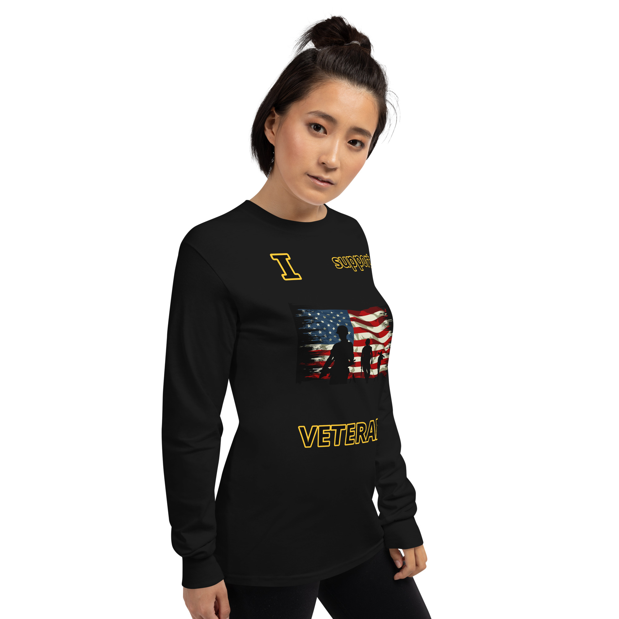 I support VETERANS TOO SIKS Long Sleeve Shirt - Image 2