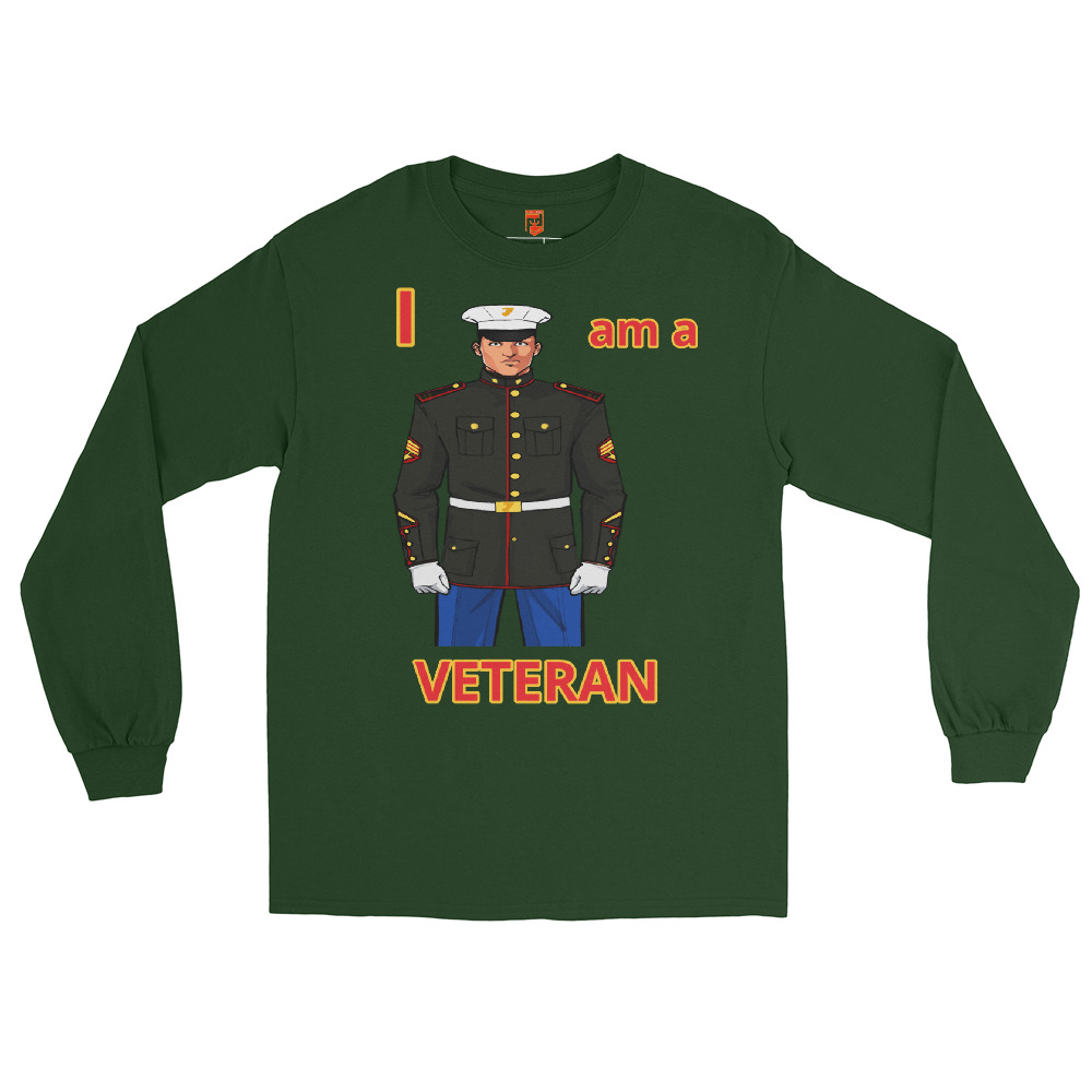 I AM A VETERAN TOO SIKS Long Sleeve Shirt - Image 7