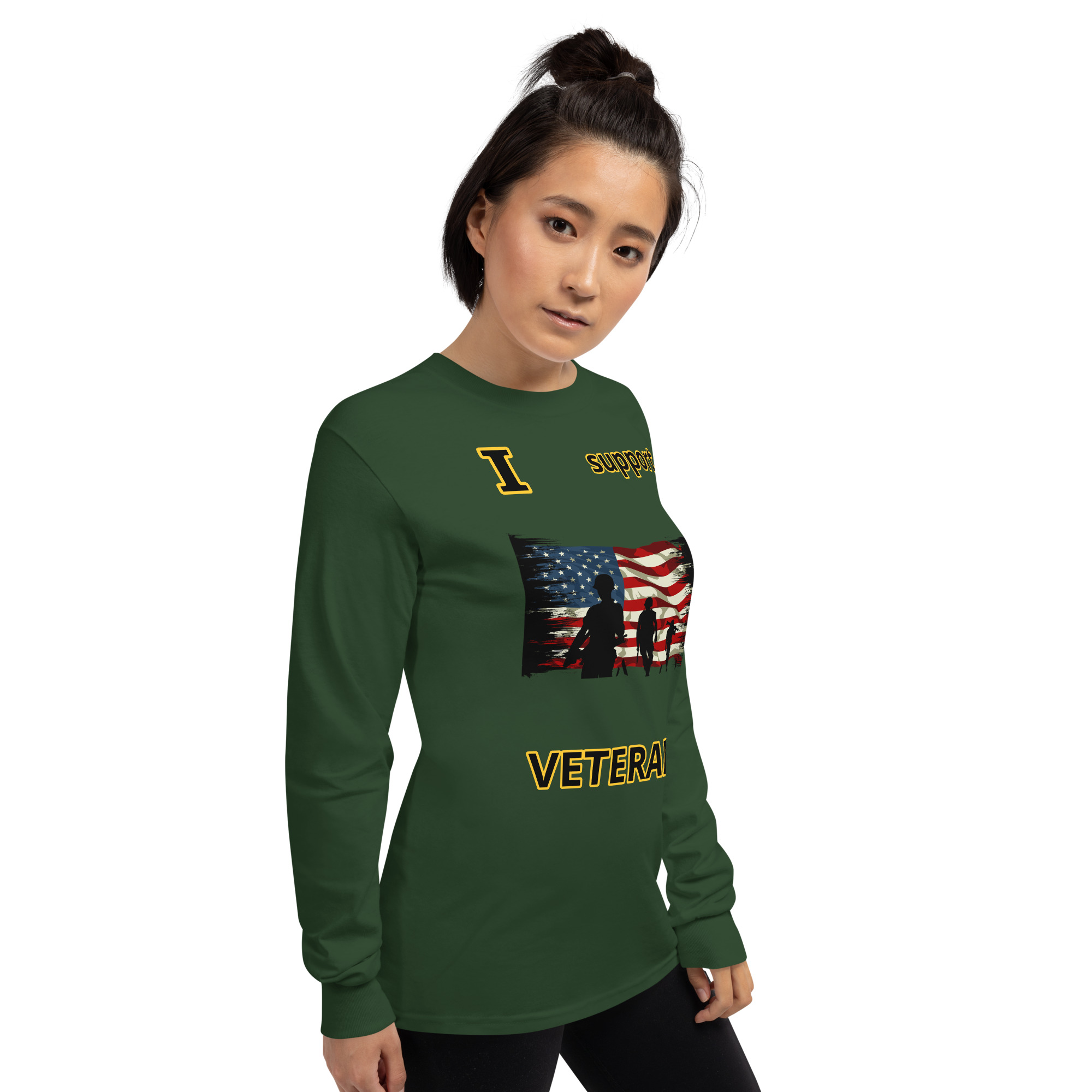 I support VETERANS TOO SIKS Long Sleeve Shirt - Image 20