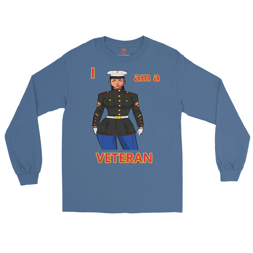 I AM A VETERAN TOO SIKS Long Sleeve Shirt - Image 15