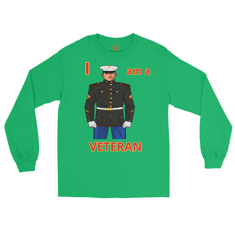 I AM A VETERAN TOO SIKS Long Sleeve Shirt - Image 17