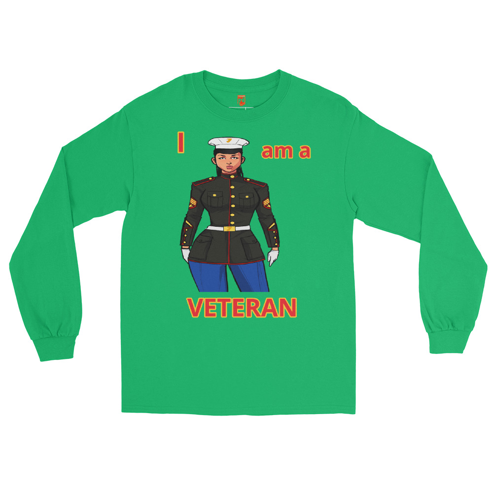 I AM A VETERAN TOO SIKS Long Sleeve Shirt - Image 17