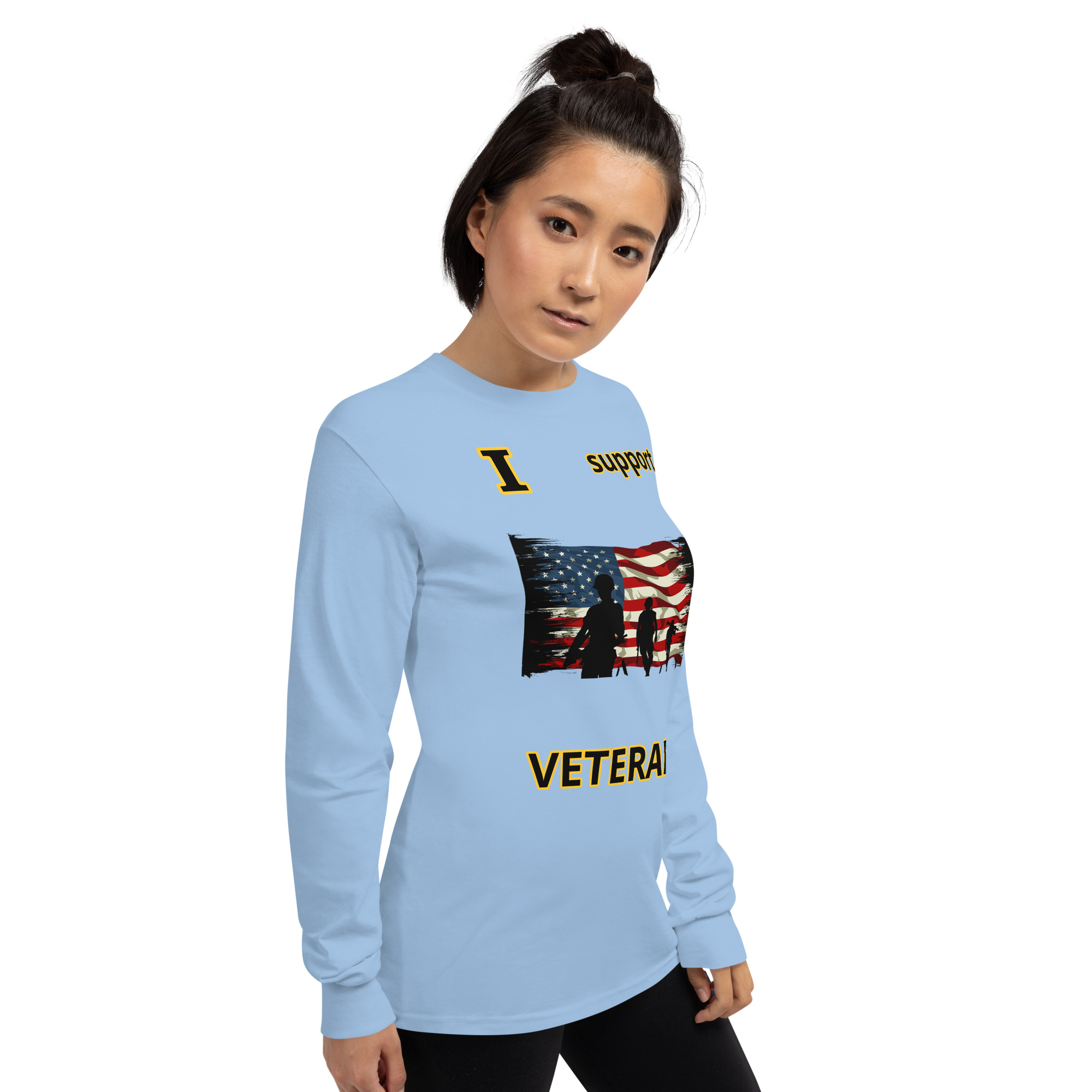 I support VETERANS TOO SIKS Long Sleeve Shirt - Image 62
