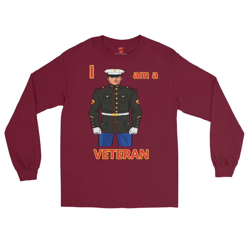 I AM A VETERAN TOO SIKS Long Sleeve Shirt - Image 5