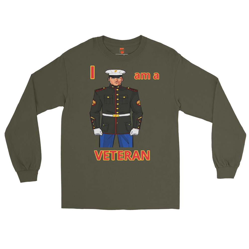 I AM A VETERAN TOO SIKS Long Sleeve Shirt - Image 13