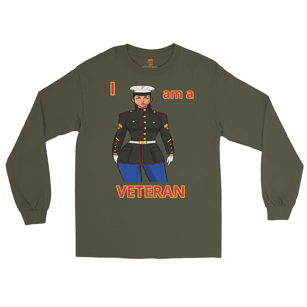 I AM A VETERAN TOO SIKS Long Sleeve Shirt - Image 13