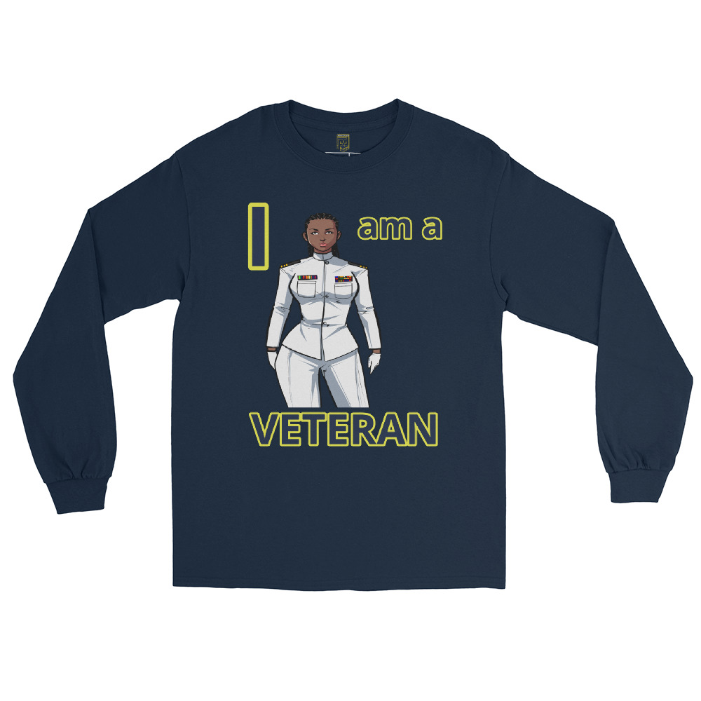 I AM A VETERAN TOO SIKS Long Sleeve Shirt - Image 3