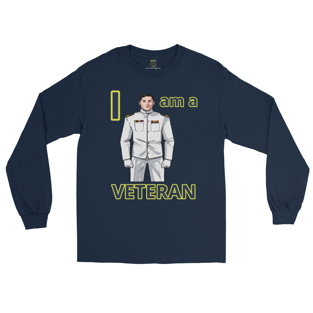 I AM A VETERAN TOO SIKS Long Sleeve Shirt - Image 3