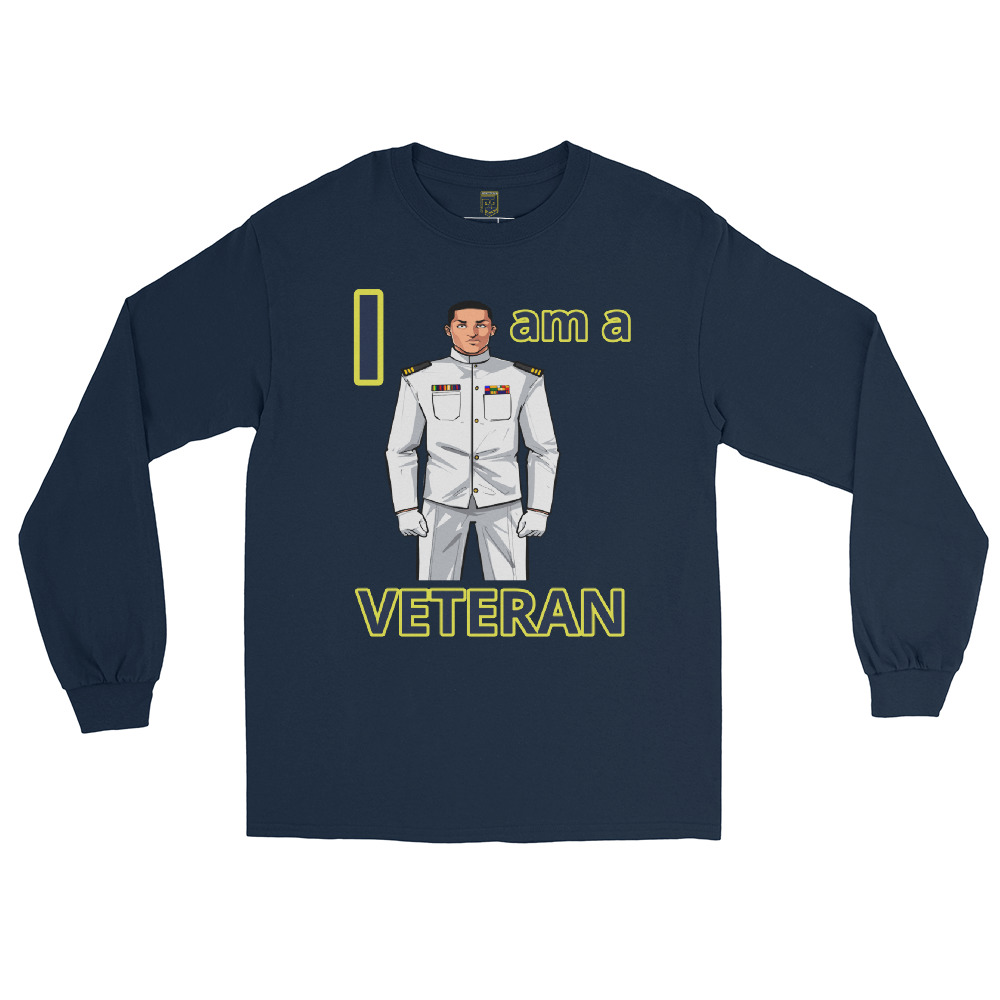 I AM A VETERAN TOO SIKS Long Sleeve Shirt - Image 3
