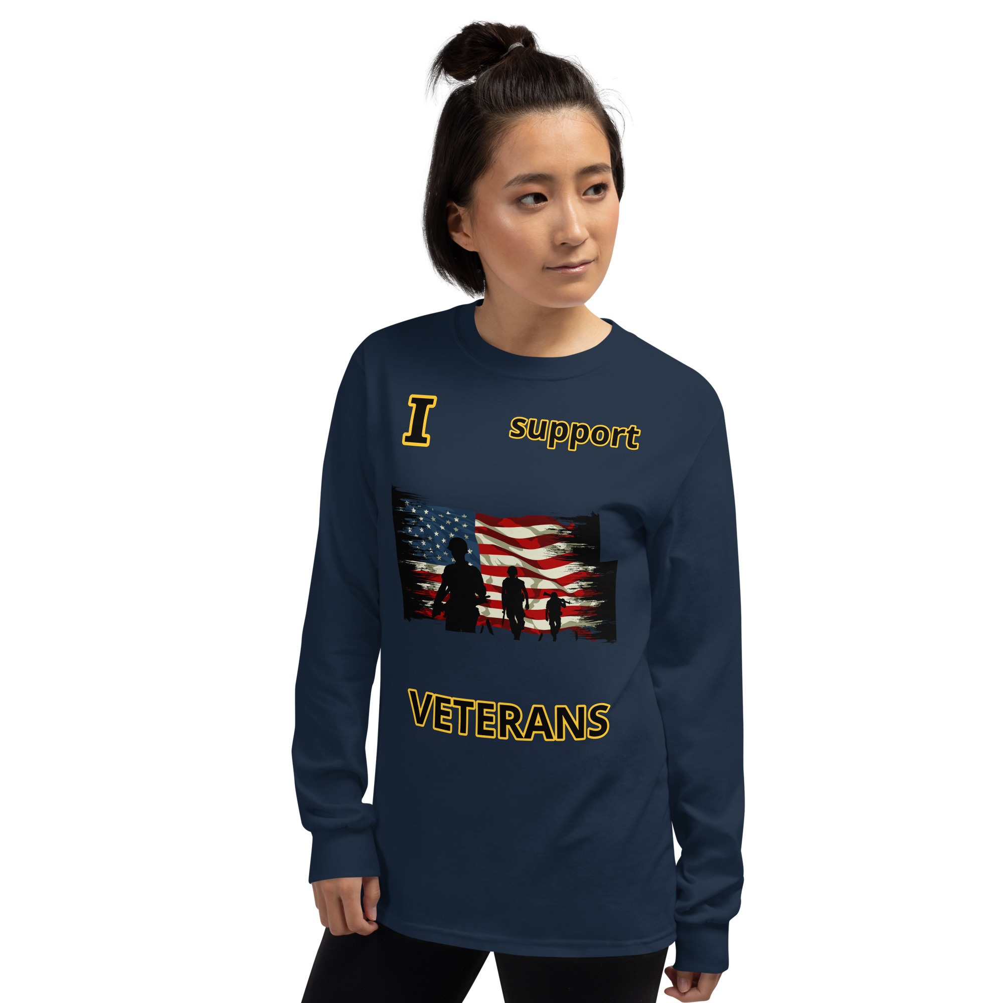 I support VETERANS TOO SIKS Long Sleeve Shirt - Image 10