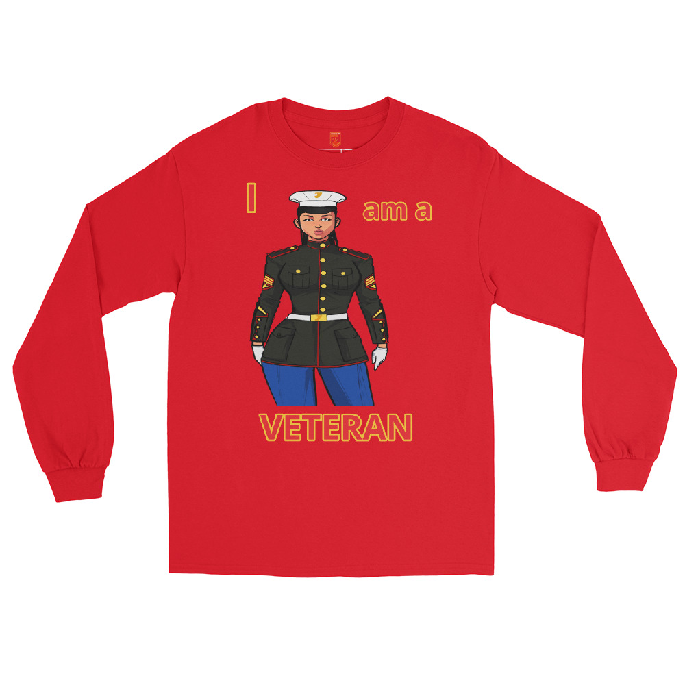 I AM A VETERAN TOO SIKS Long Sleeve Shirt - Image 9