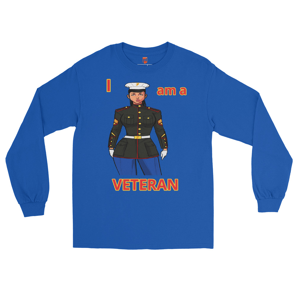I AM A VETERAN TOO SIKS Long Sleeve Shirt - Image 11