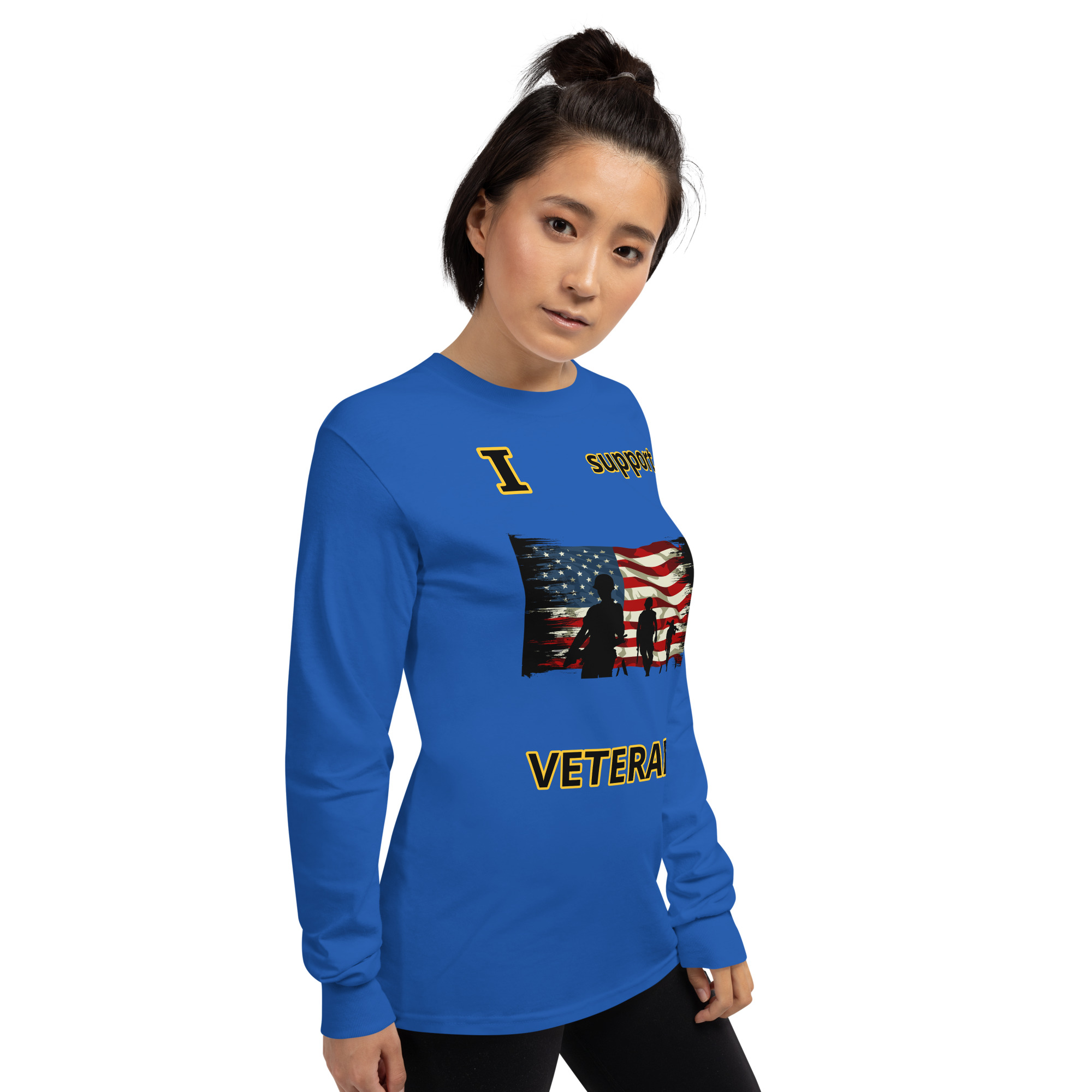 I support VETERANS TOO SIKS Long Sleeve Shirt - Image 32