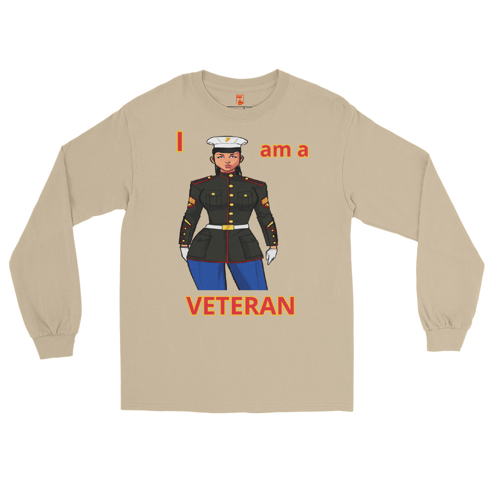 I AM A VETERAN TOO SIKS Long Sleeve Shirt - Image 23