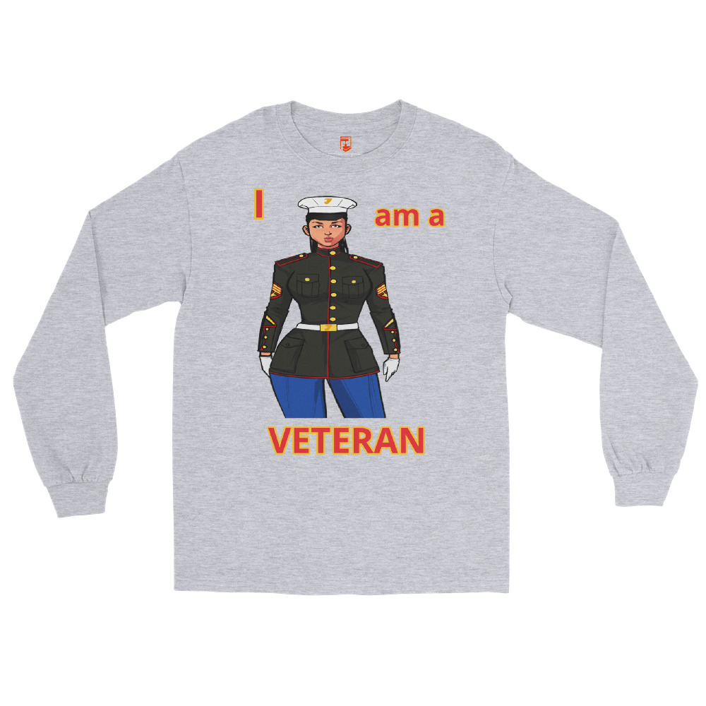 I AM A VETERAN TOO SIKS Long Sleeve Shirt - Image 19