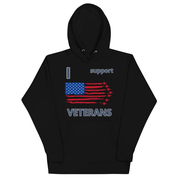 I SUPPORT VETERANS TOO SIKS Unisex Hoodie
