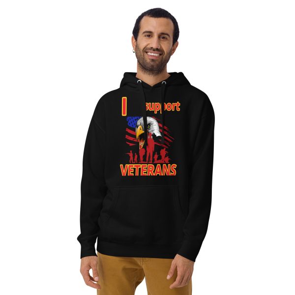 I SUPPORT VETERANS TOO SIKS Unisex Hoodie