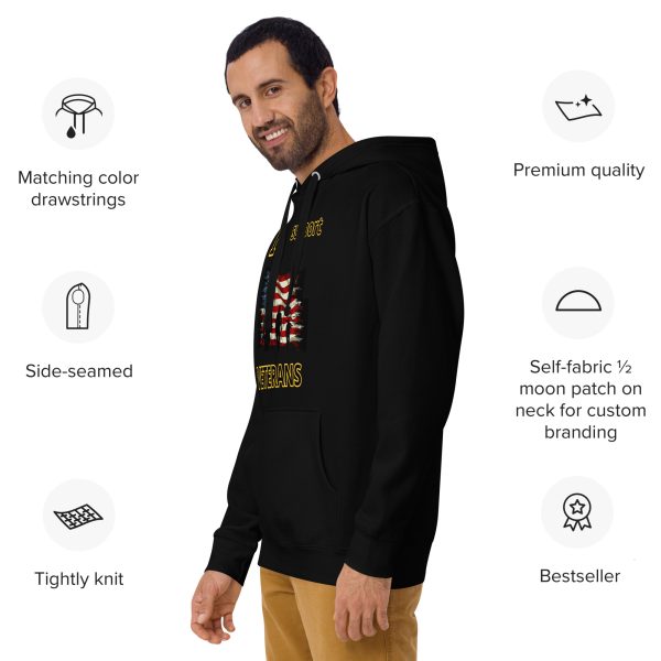I SUPPORT VETERANS TOO SIKS Unisex Hoodie